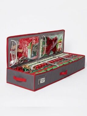 HNS Wrapping Organizer Case in Gray and Red